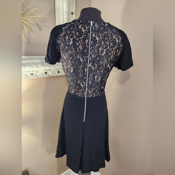 Elegant Black Rebecca Taylor Dress Size 2 - Picture 5 of 8